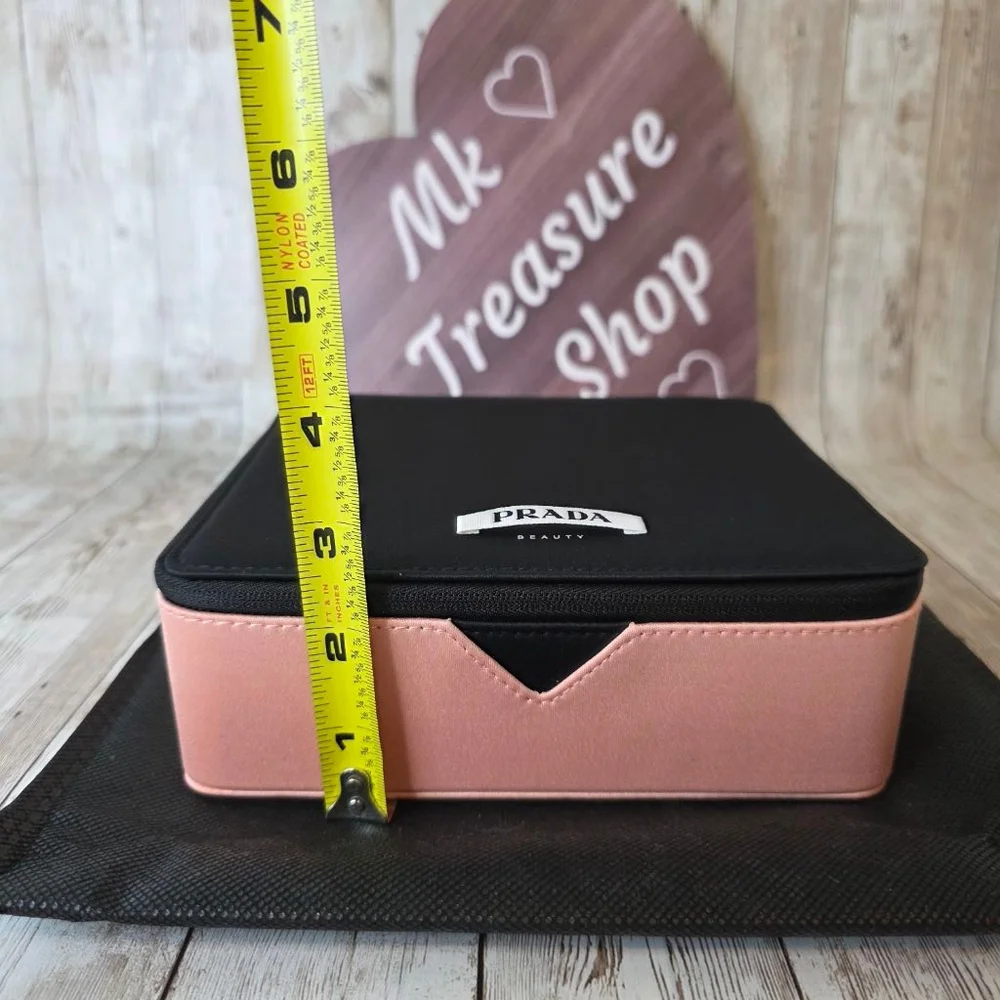 Prada Beauty Case Medium Black and Pink